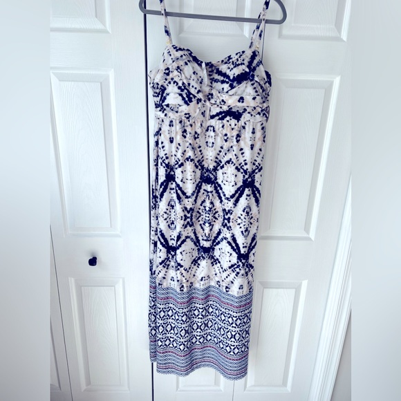 Soma | Dresses | Nwt Soma Xl Tie Dye Maxi Dress With Built In Bra